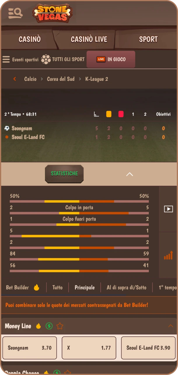 Segui l’evento e vivi il brivido su Stonevegas.