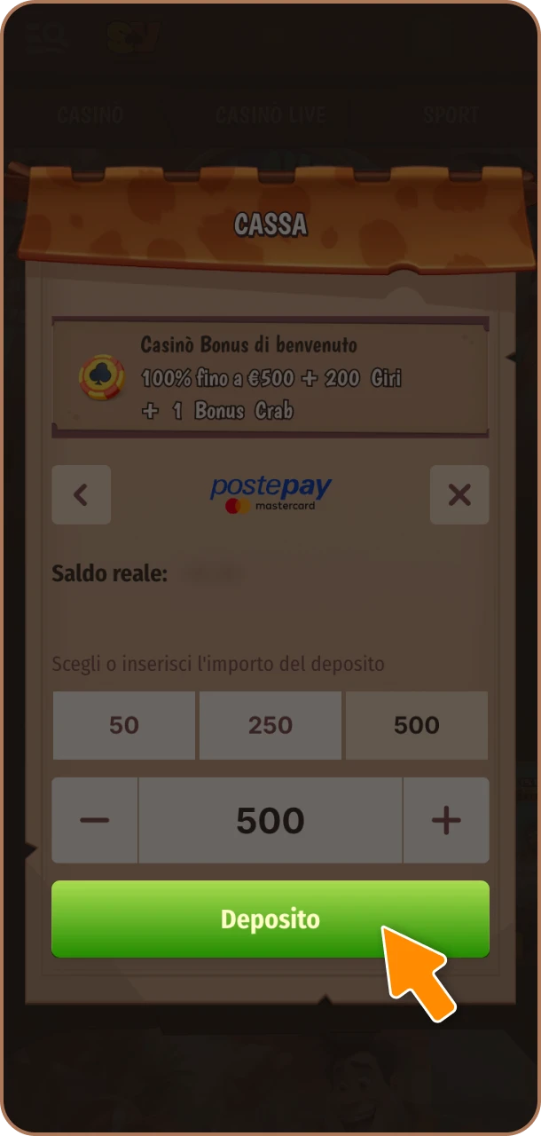 Conferma il pagamento e gioca subito su Stonevegas.