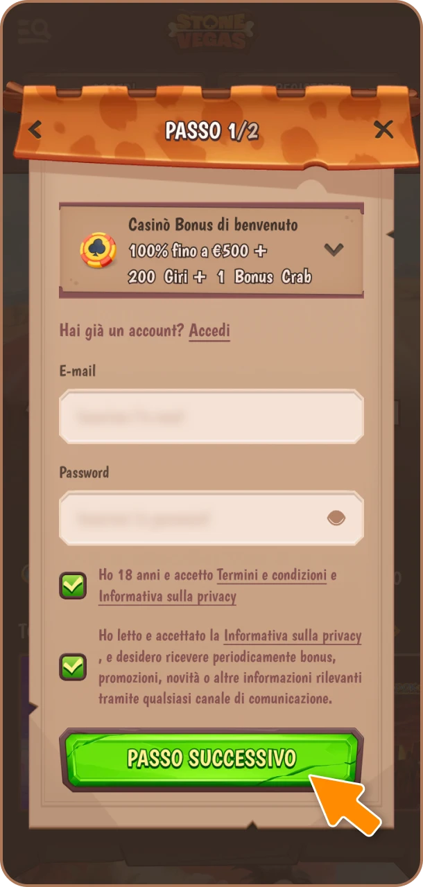 Accedi ora e ottieni bonus esclusivi su Stonevegas.
