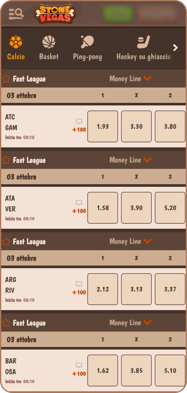 Gioca e completa i requisiti bonus su Stonevegas.